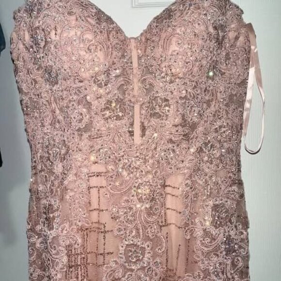 Mermaid Style Rose Gold Dress